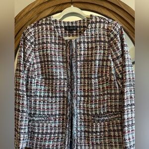 Talbots Adele Tweed Ladies Jacket Size 10 NWT Retail $159 Festive Season Office